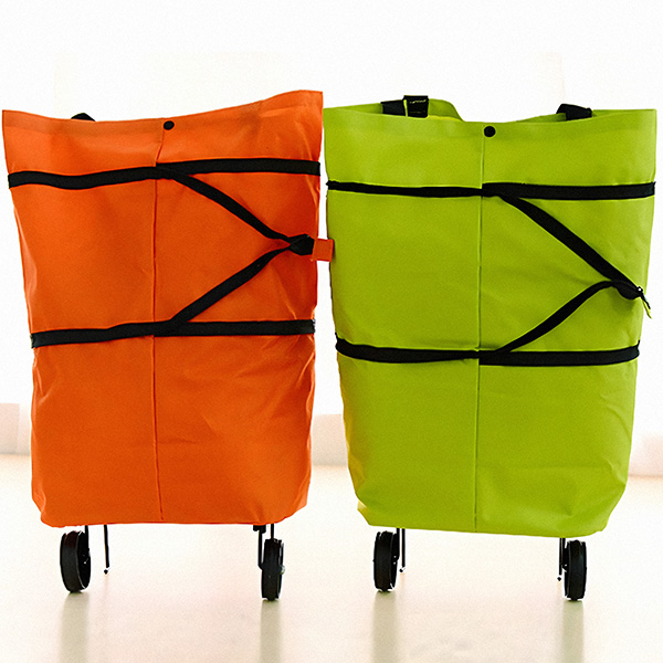 Borsa Della Spesa Pieghevole Con Ruote – Capiente 46x41x27 Cm – Tessuto Oxford, Carico 12,5 Kg – Per Shopping, Viaggi E Lavanderia