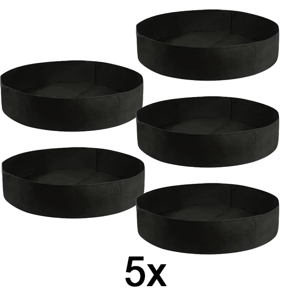 5x Letto da giardino rialzato in tessuto – 90 x 30 cm, feltro traspirante | PLANTIE