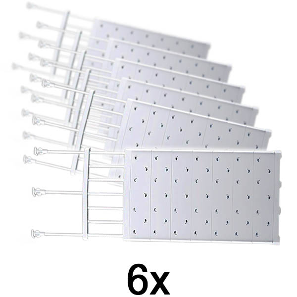 6x Scaffale portaoggetti espandibile | SHELFEXPEND