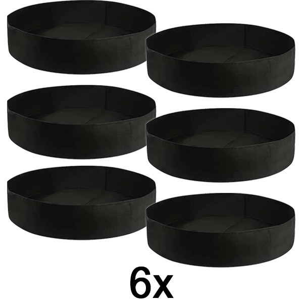 6x Letto da giardino rialzato in tessuto – 90 x 30 cm, feltro traspirante | PLANTIE